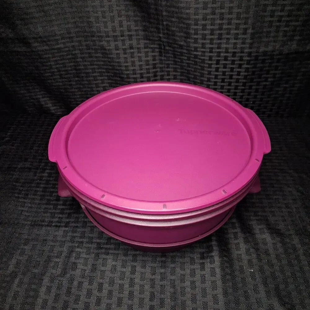 Tupperware Heavy Duty Smart Steamer Microwave Multi Cooker 4- Piece Set Amethyst
